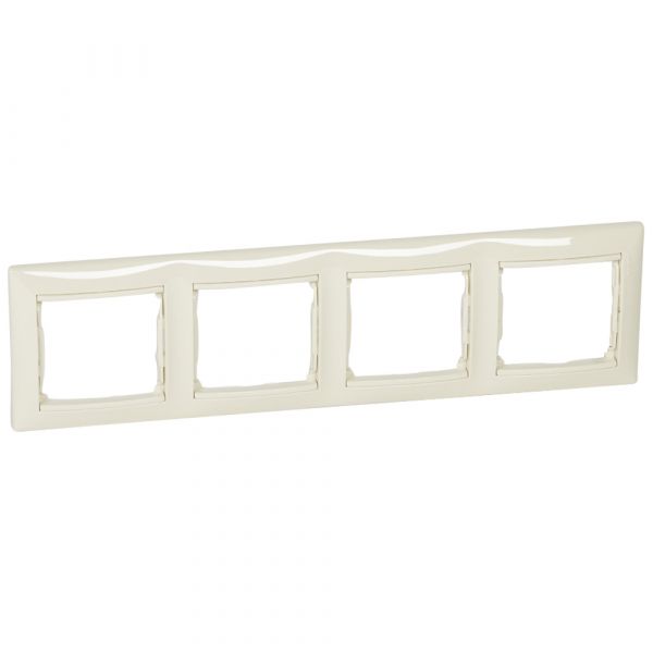 Рамка 4-местная слоновая кость VALENA DIY