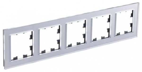 ATLASDESIGN NATURE рамка пятипостовая, ОРГАНИЧЕСКОЕ СТЕКЛО АЛЮМИНИЙ