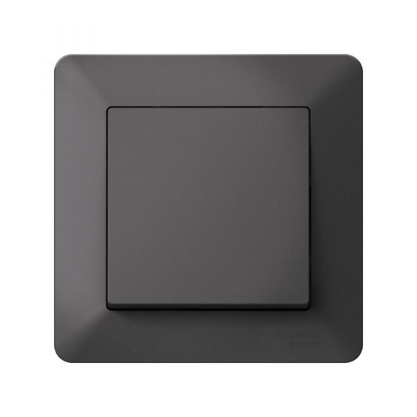 ATLASDESIGN AIR 1-постовая РАМКА, БАЗАЛЬТ/дымчатый черный