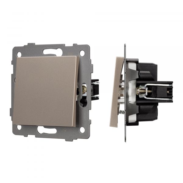 Механизм выключателя одноклавишный самовозвратный SWT-MKR1-PL-GD-V 250V, 10A