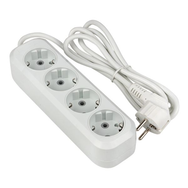 Удлинитель Эксперт 4 гнезда 2 метра 16А/3,0кВт с заземлением ПВС 3х1 PROxima