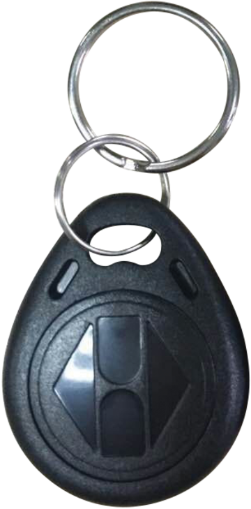 Брелок бесконтактный EM-Marine TS черный с кольцом для крепления, идентификационный номер нанесен на поверхность брелока