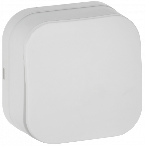 GLORY Выключатель 1-клавишный для открытой установки 10А ВС20-1-0-ХБм белый матовый IEK