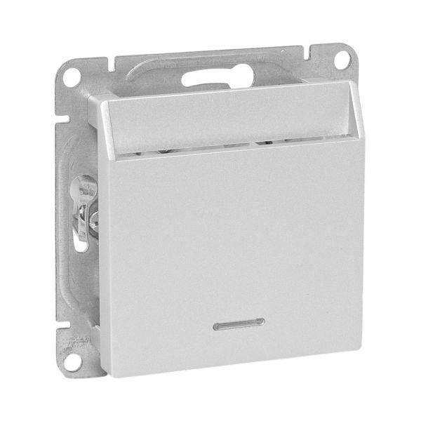 Эпика Механизм выключателя карточный с подсветкой алюминий EKF