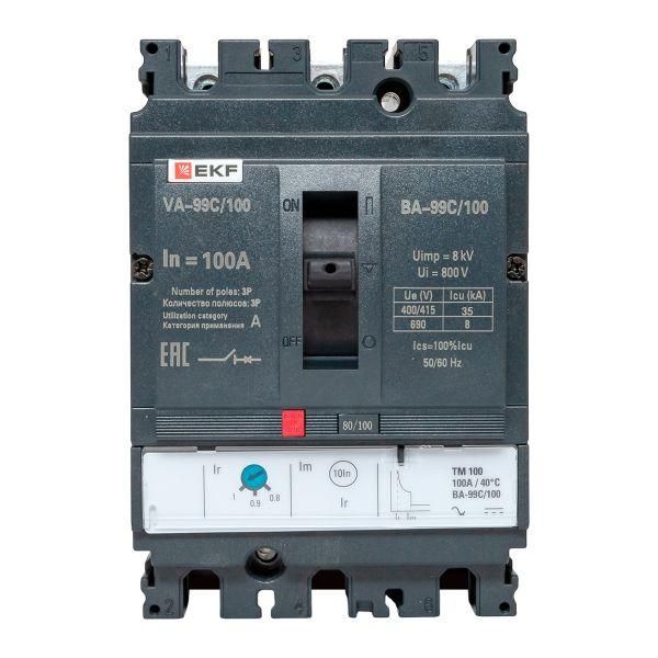 Выключатель автоматический 99С 100/100А 3 фазы 35кА