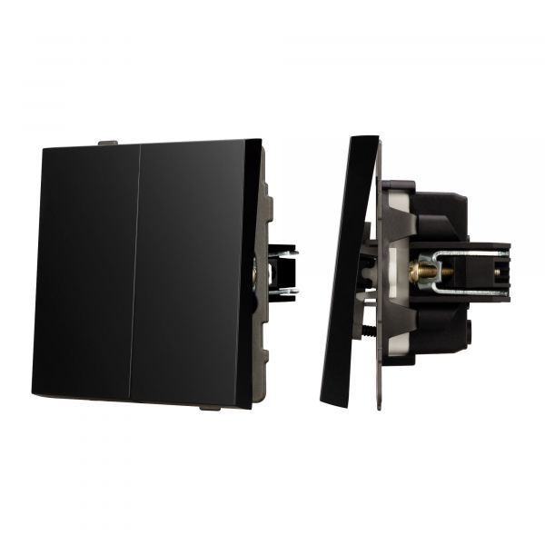 Механизм выключателя управления шторами SWT-TENDO-MKR2-PL-BK 230V, 10A, Чёрный, 1 пост