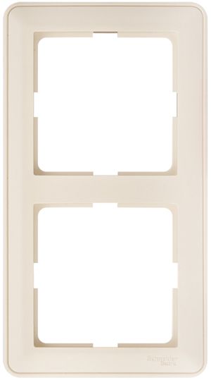 W59 Рамка 2 поста бежевая