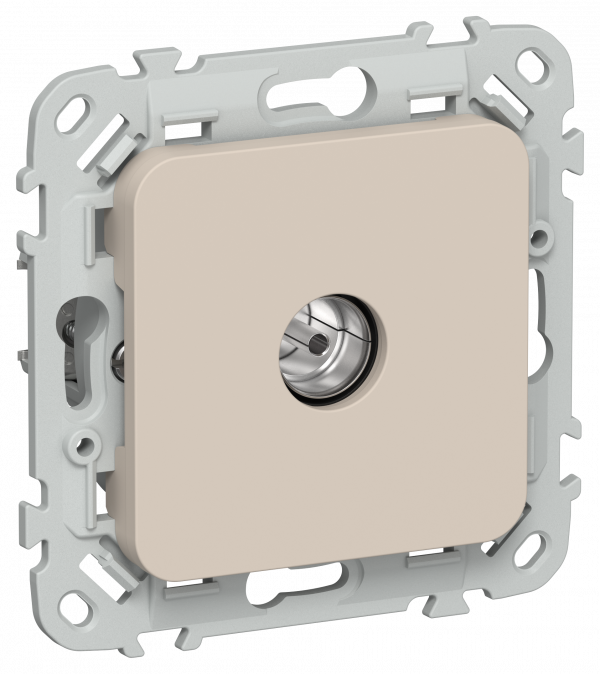 FLITE Розетка TV экранированная оконечная тип M РТВм-1-1-1-ФлЛ льняной IEK