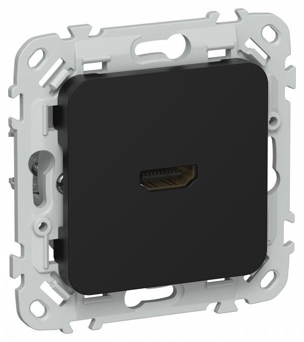 FLITE Розетка HDMI РШДМА-ФлЧ черный IEK