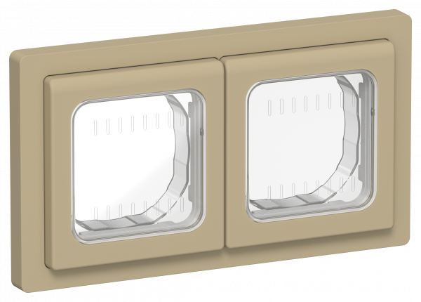 FLITE Рамка 2-местная IP55 Рпро-2-55-ФлХ хаки IEK