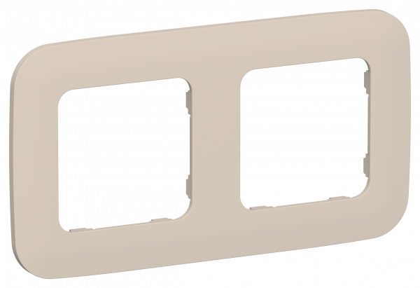 FLITE ARTISTIC Рамка 2-местная РУ-2-А-ФлЛ льняной IEK