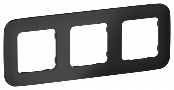 FLITE ARTISTIC Рамка 3-местная РУ-3-А-ФлЧ черный IEK
