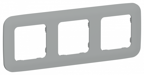 FLITE ARTISTIC Рамка 3-местная РУ-3-А-ФлС серый IEK
