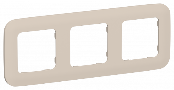 FLITE ARTISTIC Рамка 3-местная РУ-3-А-ФлЛ льняной IEK