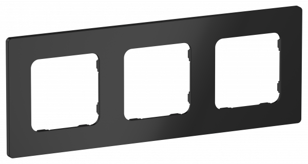 FLITE CLASSIC Рамка 3-местная РУ-3-К-ФлЧ черный IEK