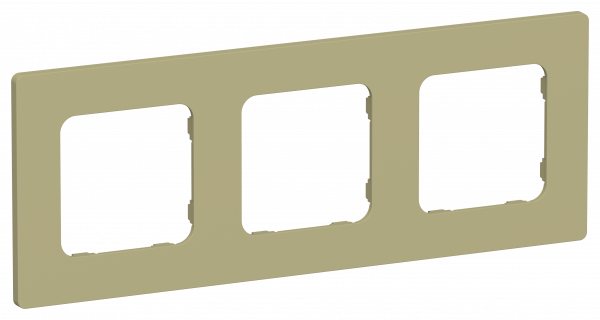 FLITE CLASSIC Рамка 3-местная РУ-3-К-ФлО оливковый IEK
