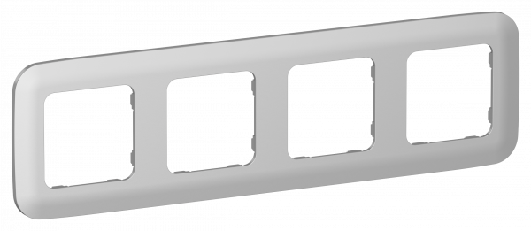 FLITE ARTISTIC Рамка 4-местная РУ-4-А-ФлА алюминий IEK