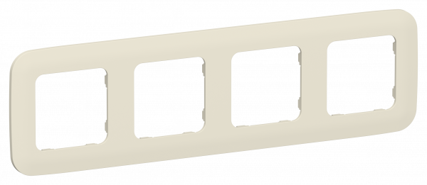 FLITE ARTISTIC Рамка 4-местная РУ-4-А-ФлСл сливочный IEK