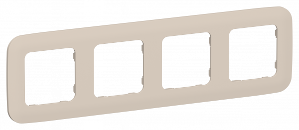 FLITE ARTISTIC Рамка 4-местная РУ-4-А-ФлЛ льняной IEK