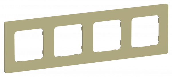 FLITE CLASSIC Рамка 4-местная РУ-4-К-ФлО оливковый IEK