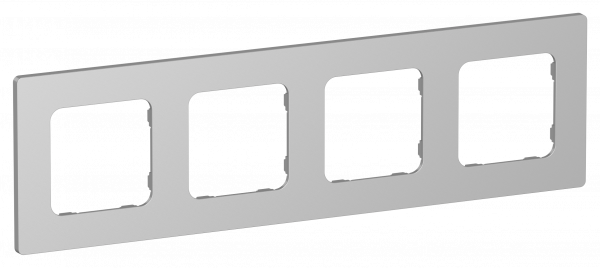 FLITE CLASSIC Рамка 4-местная РУ-4-К-ФлА алюминий IEK