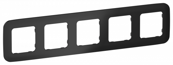 FLITE ARTISTIC Рамка 5-местная РУ-5-А-ФлЧ черный IEK