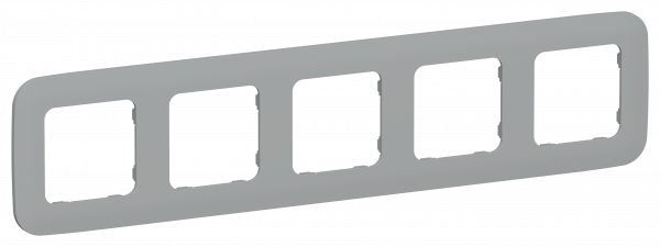 FLITE ARTISTIC Рамка 5-местная РУ-5-А-ФлС серый IEK