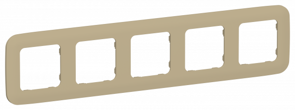 FLITE ARTISTIC Рамка 5-местная РУ-5-А-ФлХ хаки IEK