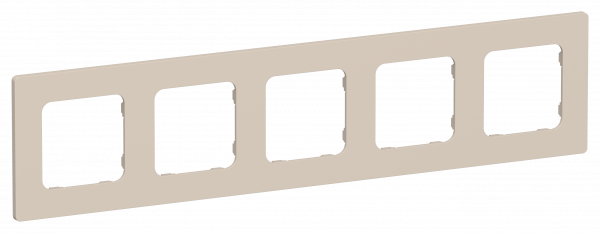 FLITE CLASSIC Рамка 5-местная РУ-5-К-ФлЛ льняной IEK