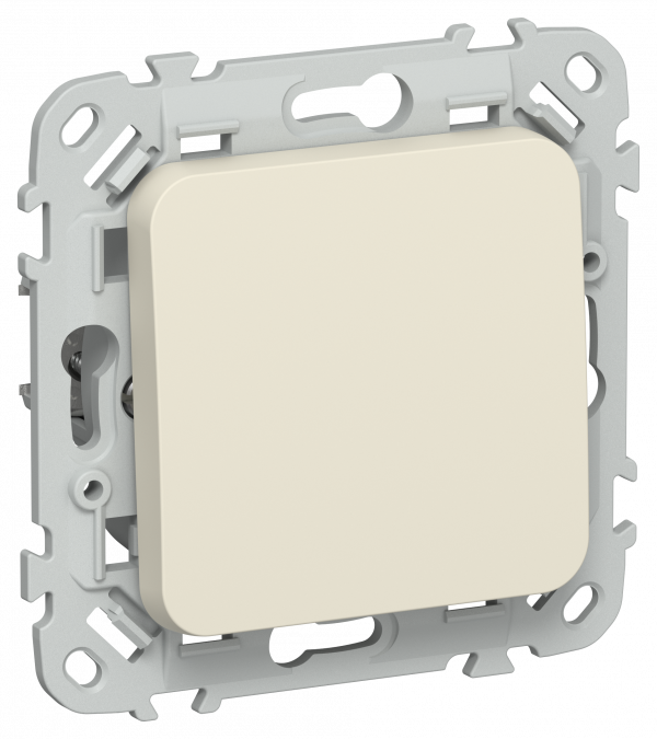 FLITE Выключатель 1-клавишный перекрестный 10А ВС71-1-0-ФлСл сливочный IEK