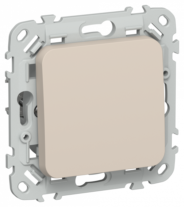 FLITE Выключатель 1-клавишный перекрестный 10А ВС71-1-0-ФлЛ льняной IEK