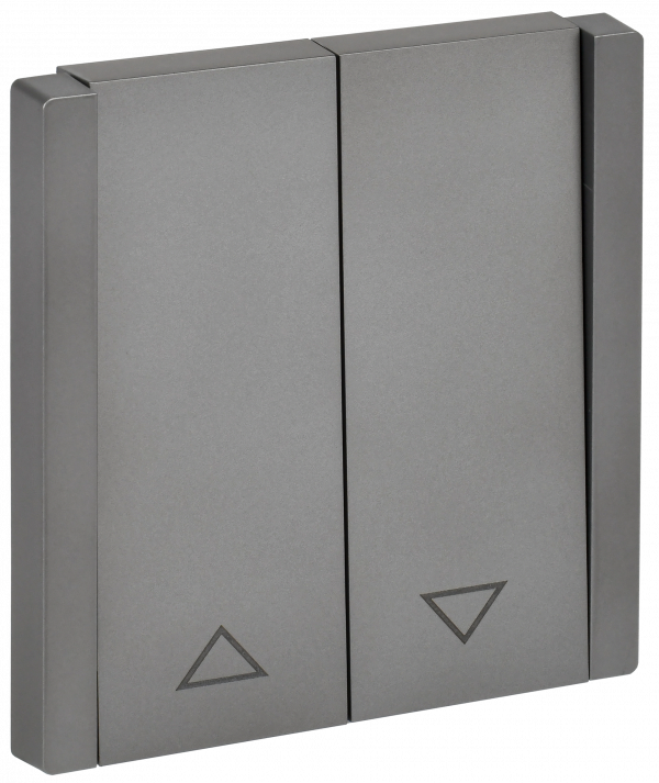 FORTE&PIANO Выключатель жалюзи 10А FP511 сталь IEK