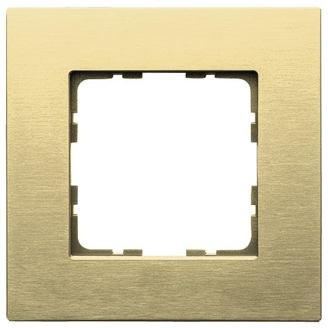 Рамка 1-постовая, алюминий Champagne Gold