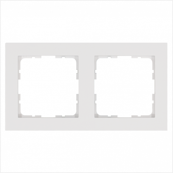 Рамка G-Classic 2-постовая, цвет белый глянцевый