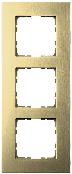 Рамка 3-постовая, алюминий Champagne Gold