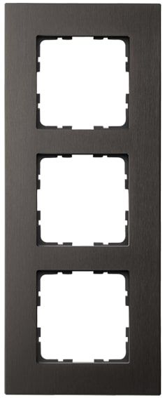 Рамка 3-постовая, алюминий Brown
