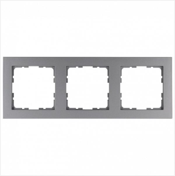 Рамка G-Classic 3-постовая, цвет Алюминий