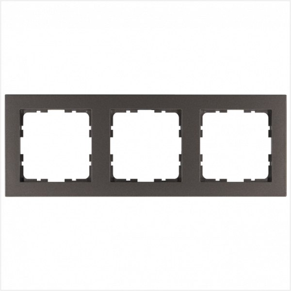 Рамка G-Classic 3-постовая, цвет Мокко