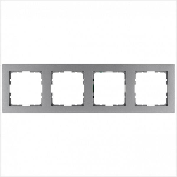 Рамка G-Classic 4-постовая, цвет Алюминий