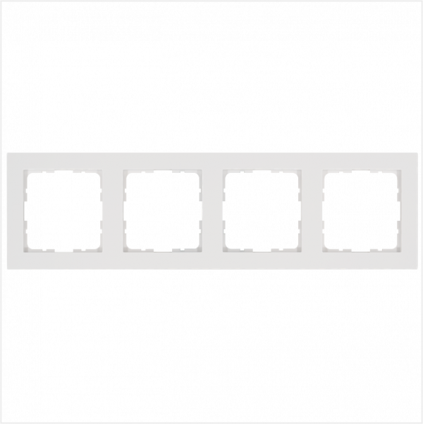 Рамка G-Classic 4-постовая, цвет белый глянцевый