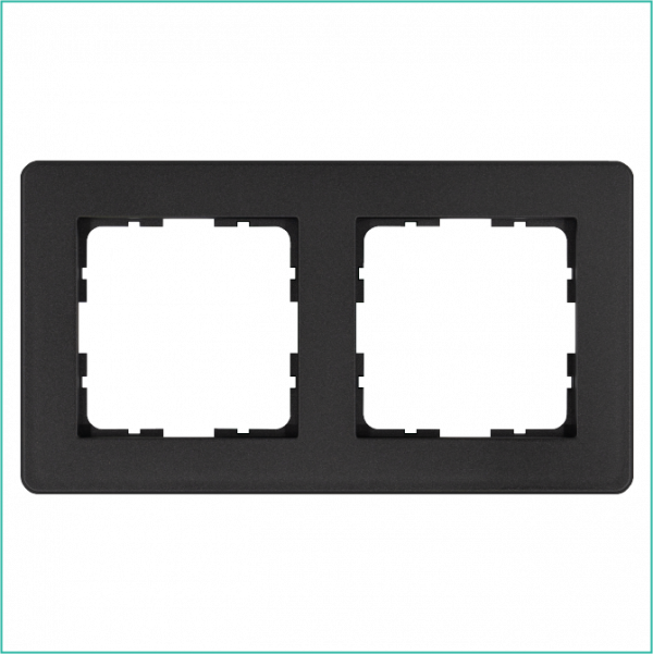 Рамка G-Flex 2-постовая, цвет Антрацит
