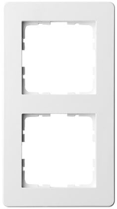 Рамка G-Flex 2-постовая, цвет белый глянцевый