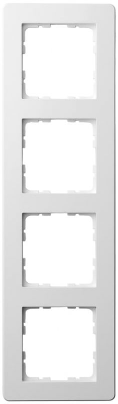 Рамка G-Flex 4-постовая, цвет белый глянцевый