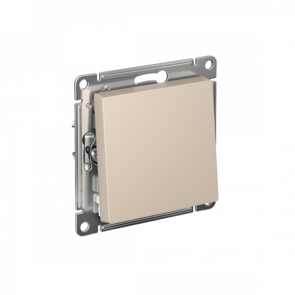 ATLASDESIGN ВЫКЛЮЧАТЕЛЬ с самовозвратом, сх.1, 10АХ, быстрозажимные клеммы, ПЕСОЧНЫЙ