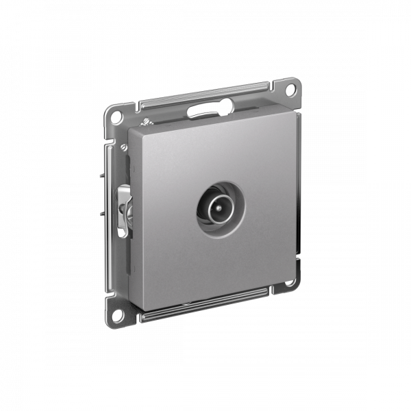 Розетка ATLASDESIGN TV оконечная 1DB механизм алюминий