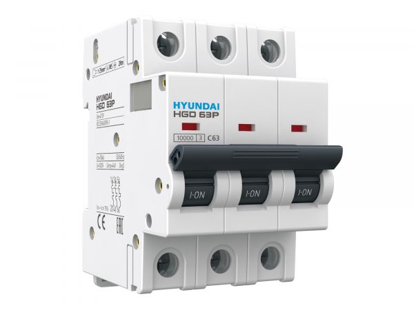 Выключатель автоматический модульный трехполюсный 25А 10кА С HGD