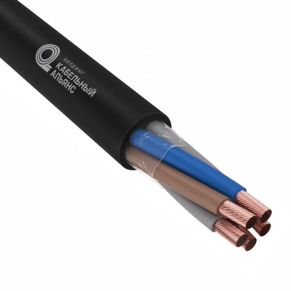 Кабель силовой гибкий HoldFlex КГТП-ХЛ 5х4-220/380В-3