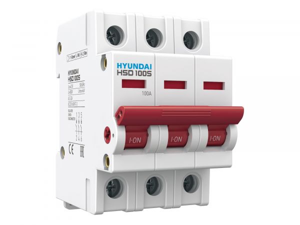 Выключатель нагрузки трехполюсный 63А HSD