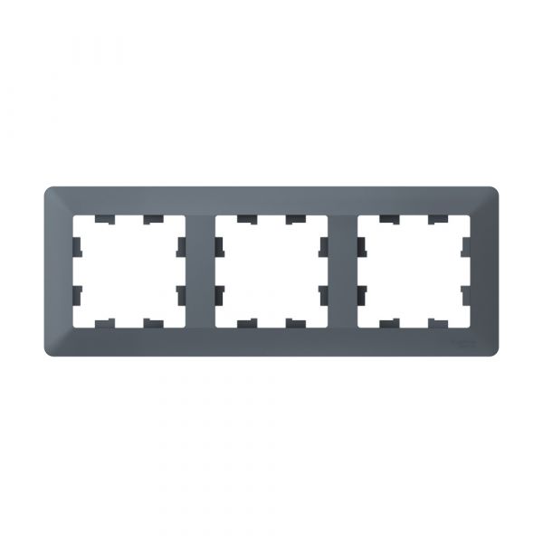 ATLASDESIGN AIR 3-постовая РАМКА, ГРИФЕЛЬ/дымчатый черный