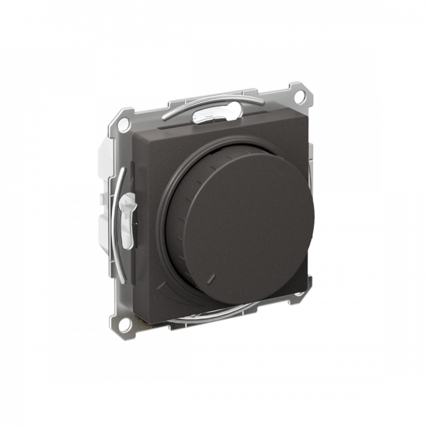 ATLASDESIGN СВЕТОРЕГУЛЯТОР (диммер) повор-нажим, LED, RC, 400Вт, мех., БАЗАЛЬТ